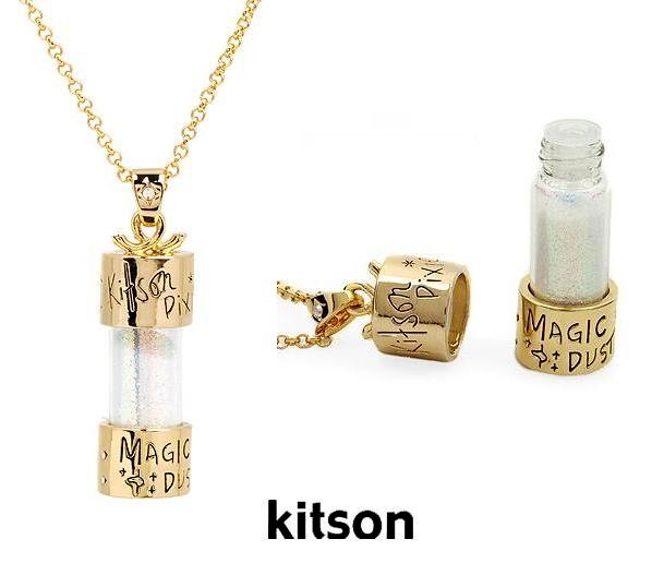 HUGE 53MM CRYSTAL SET MAGIC DUST BOTTLE NECKLACE